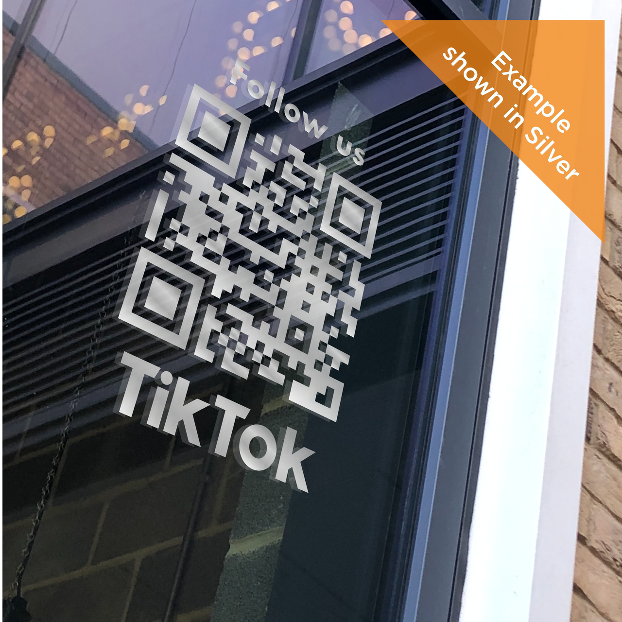 Tiktok QR Code Decal Sticker