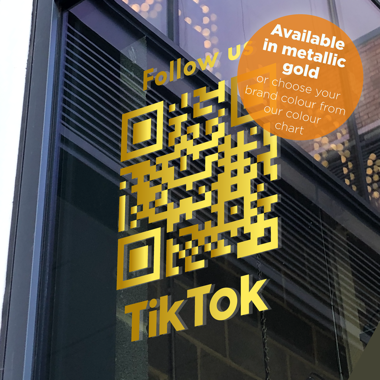 Tiktok QR Code Decal Sticker