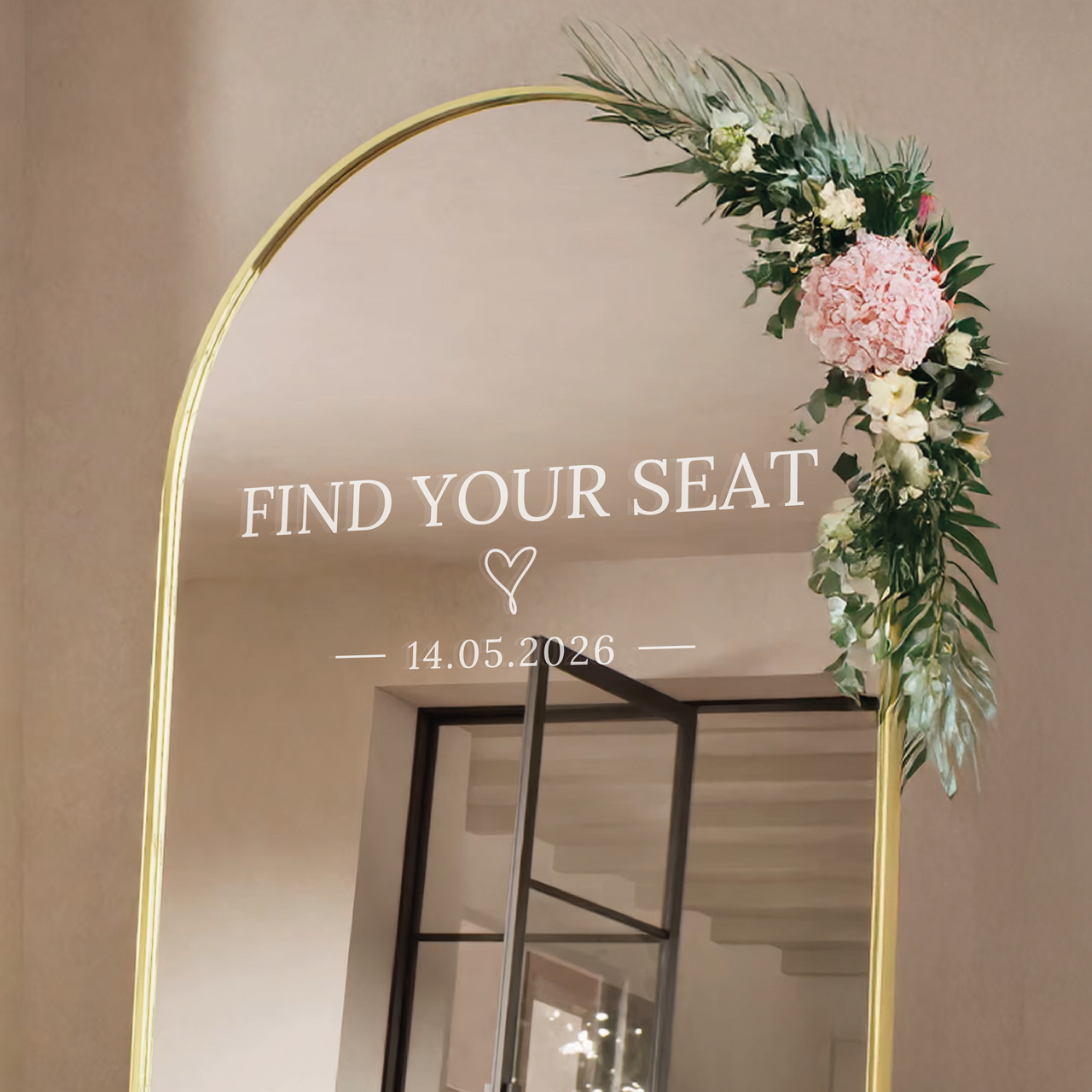 Find Your Seat | Wedding Table Plan Decal | Type 2