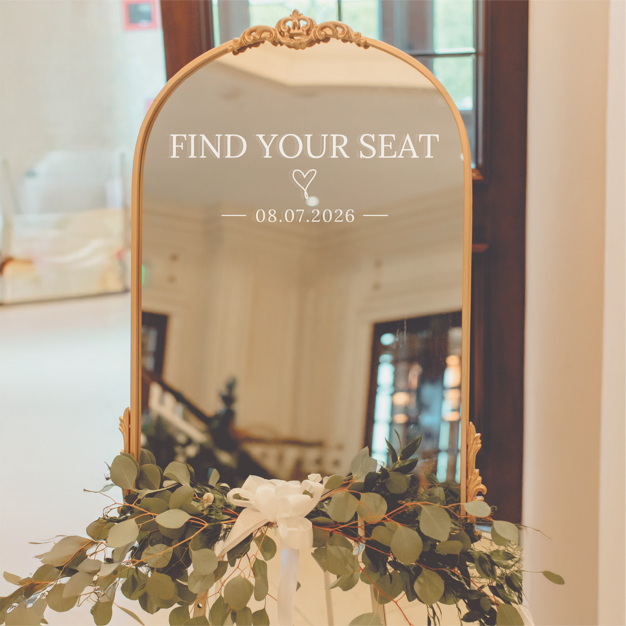 Find Your Seat | Wedding Table Plan Decal | Type 2