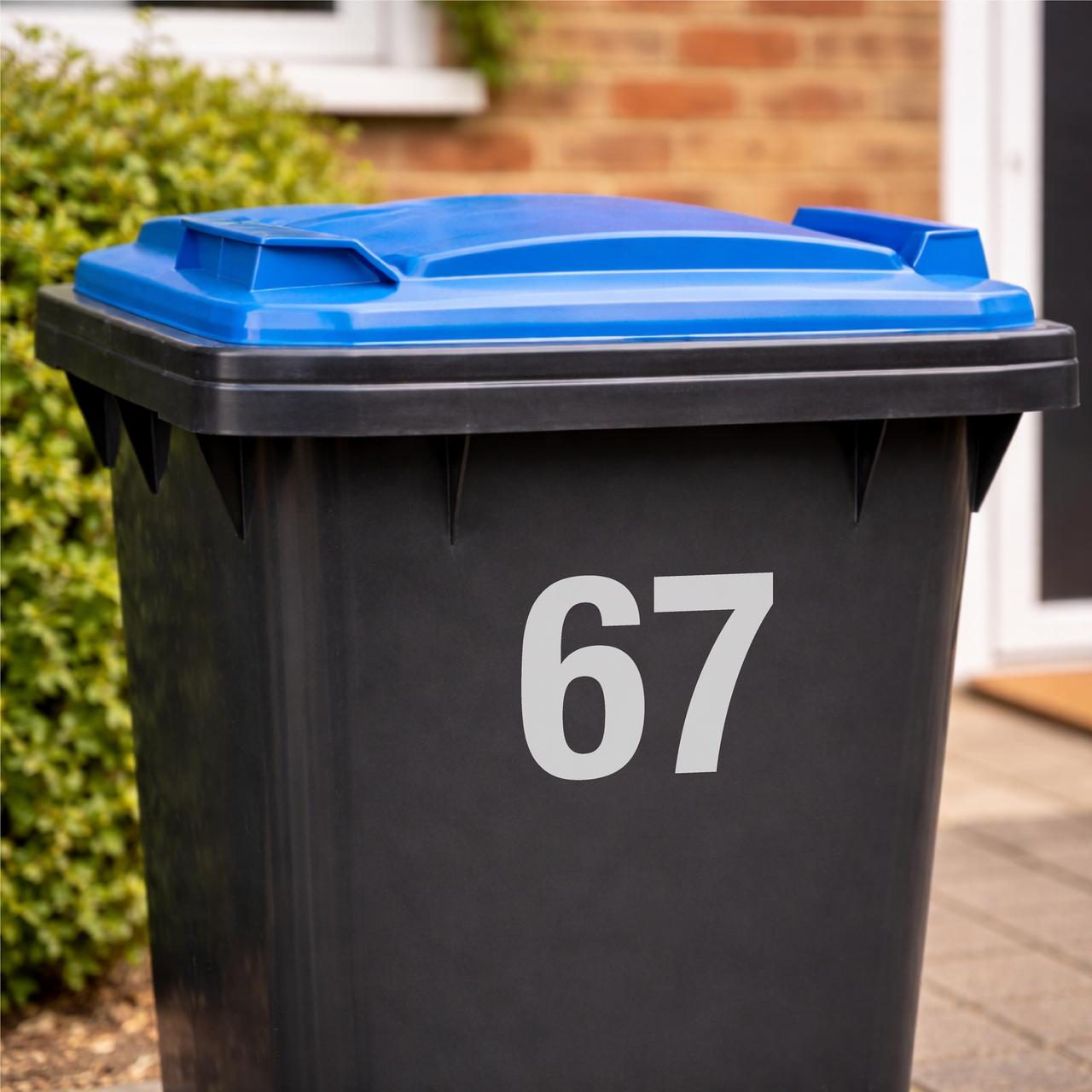 Wheelie Bin Decals - Number Only