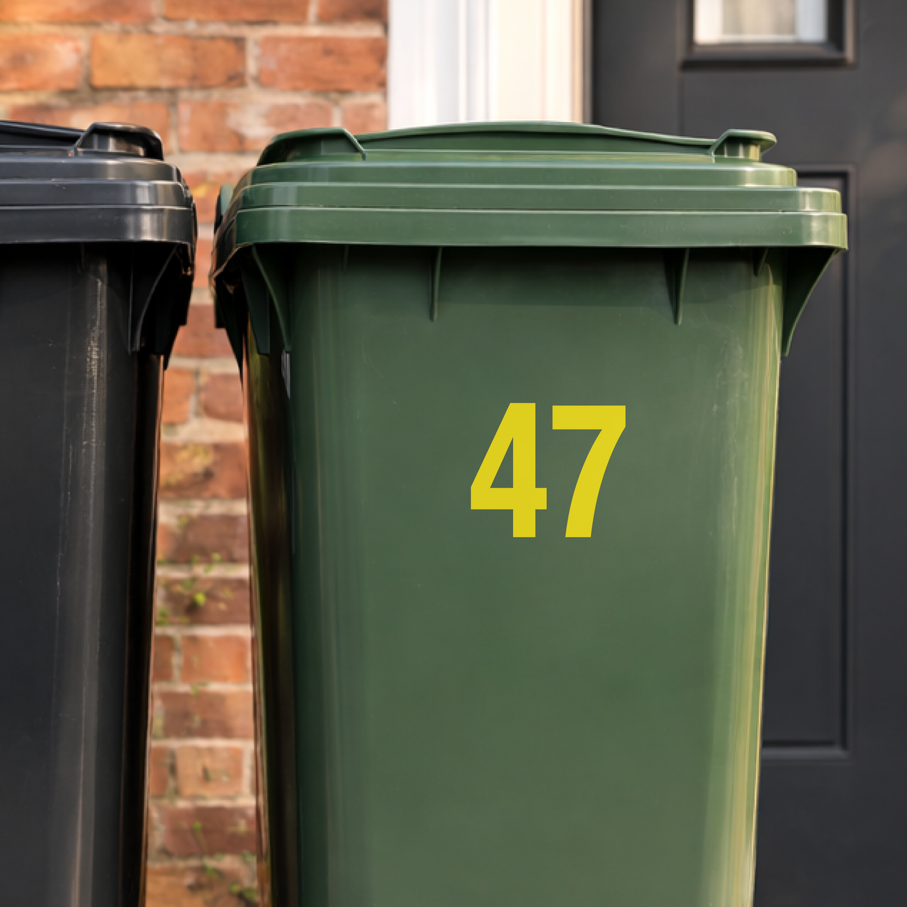 Wheelie Bin Decals - Number Only
