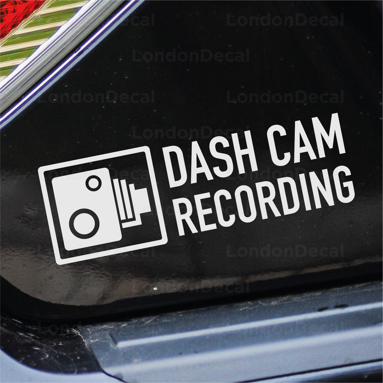 Dash Cam Recording Car Decal