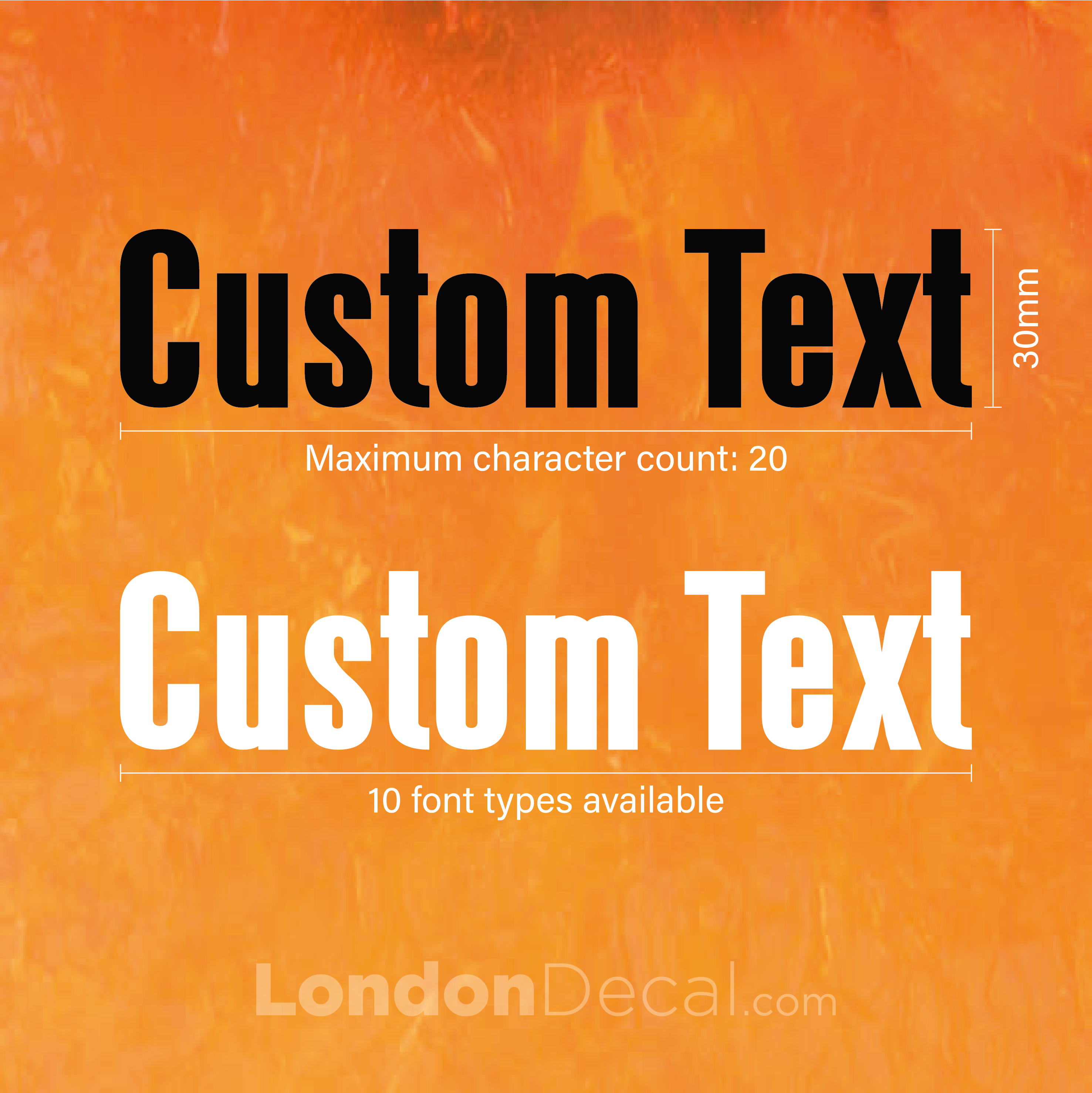 Personalized Text Custom Text - Personalised Name Lettering