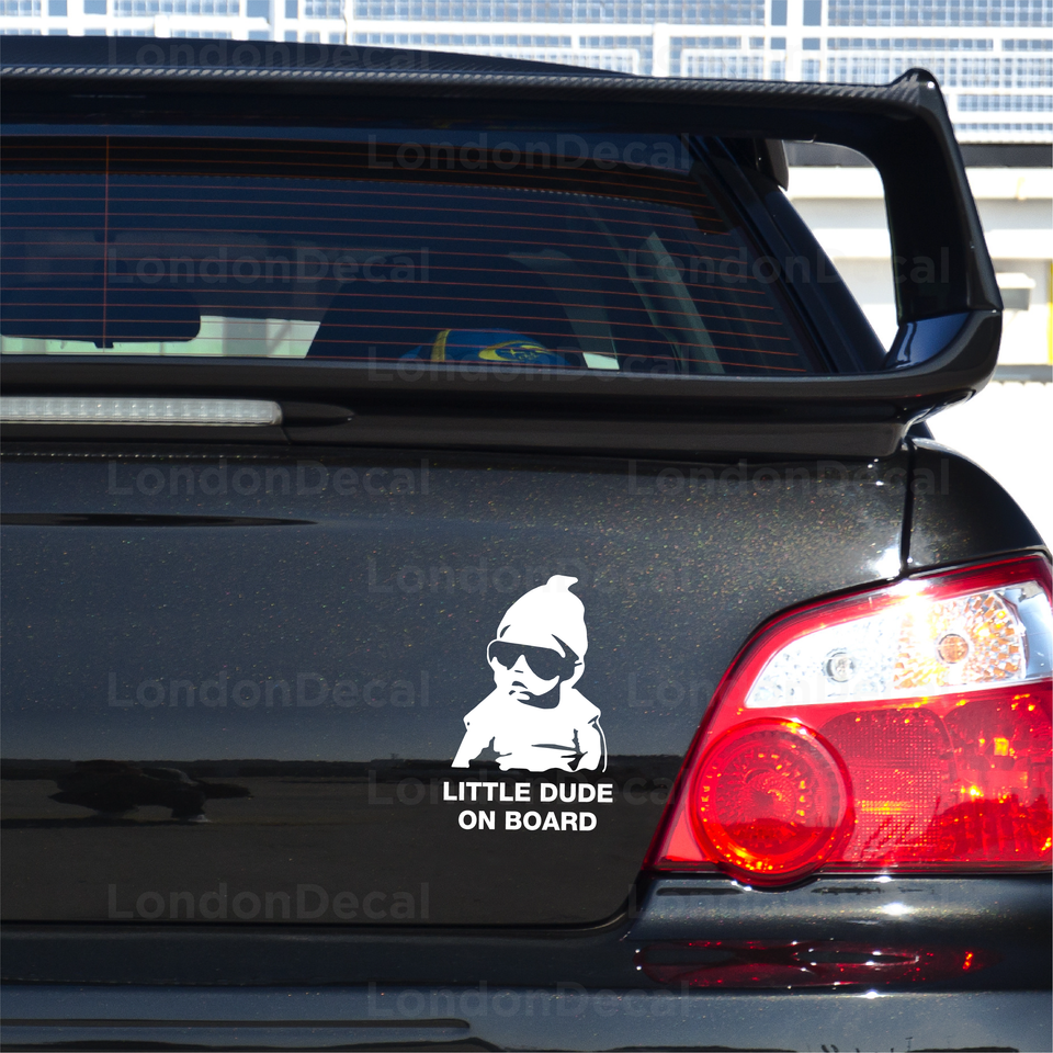Little Dude On Board Car Vinyl Decal Sticker - LondonDecal