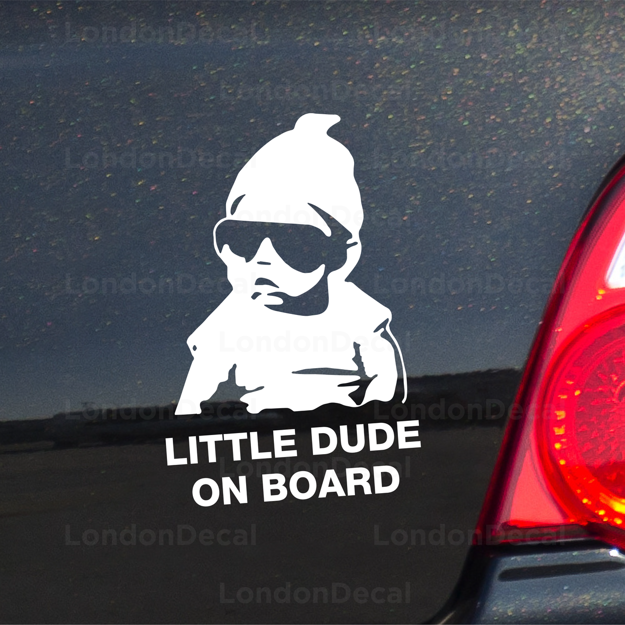 Little Dude On Board Car Decal