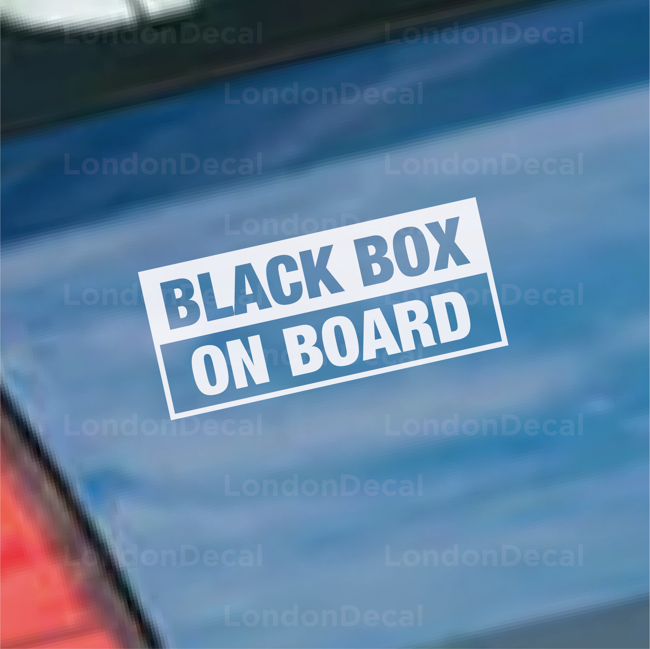 Black Box on Board Car Decal