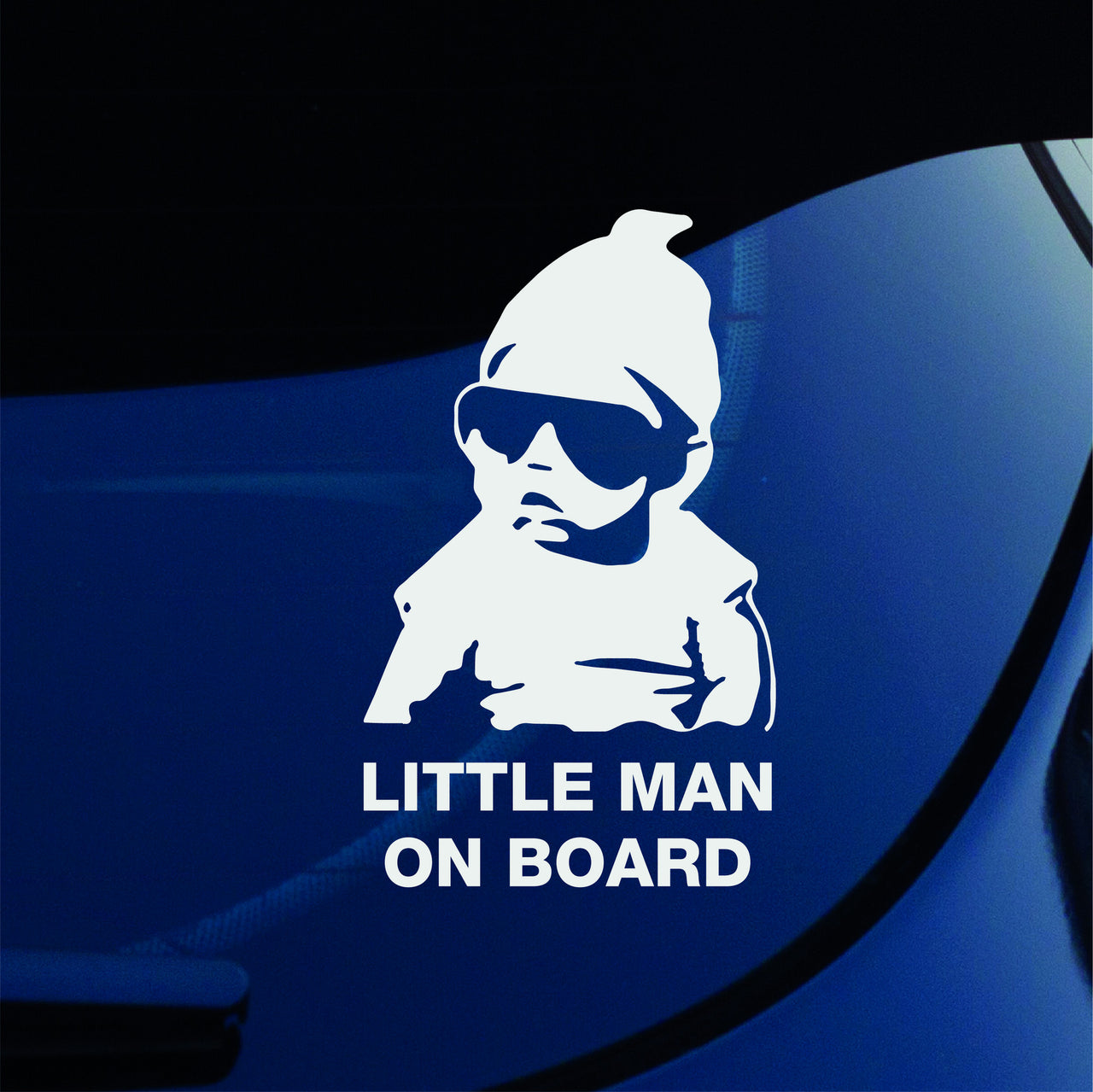 Little Man On Board Car Decal