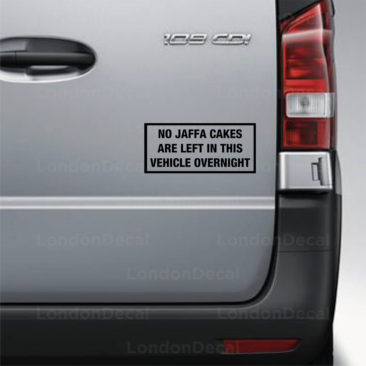 No Jaffa Cakes Left In This Vehicle Overnight Vehicle Decal