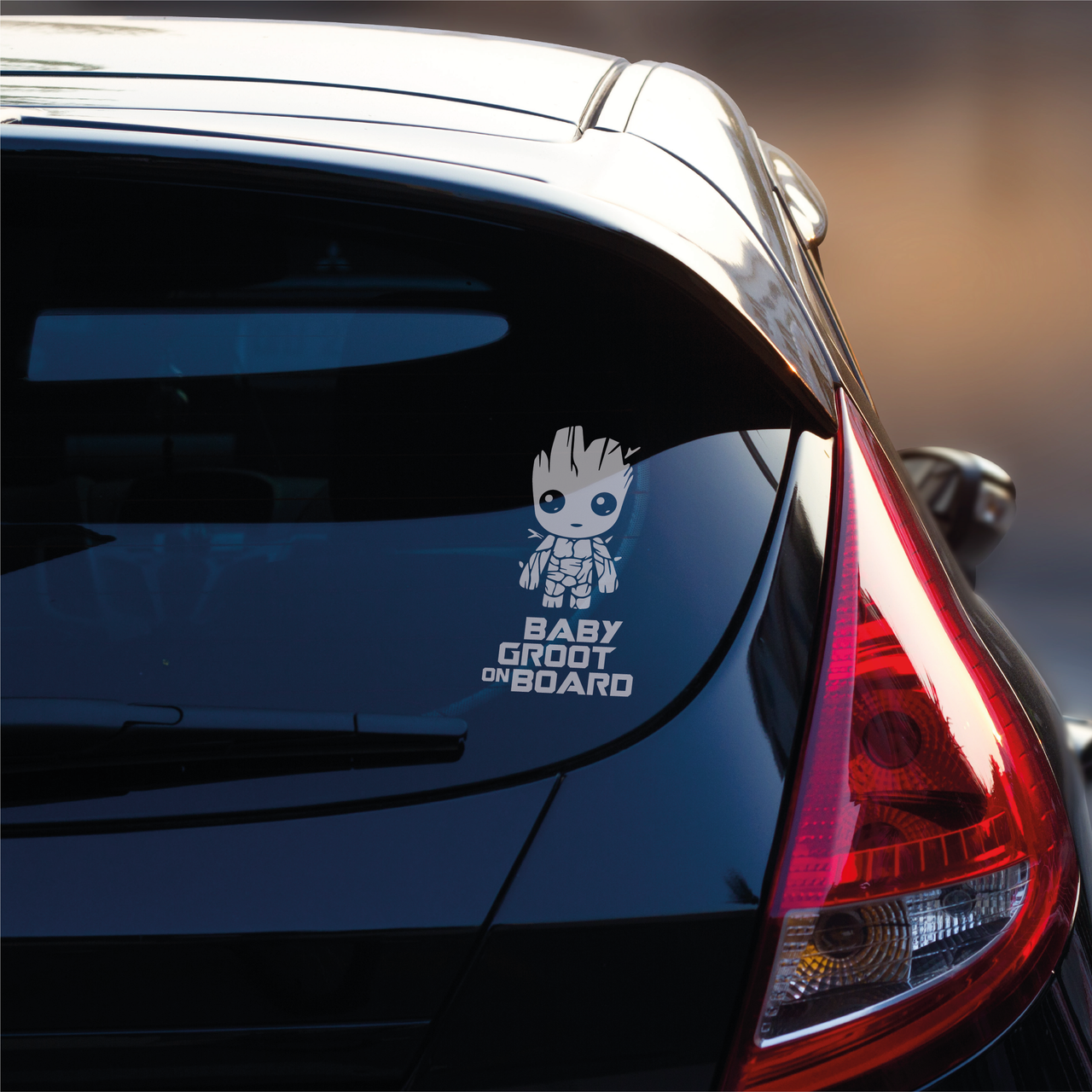 Baby Groot On Board Car Decal - Type 2