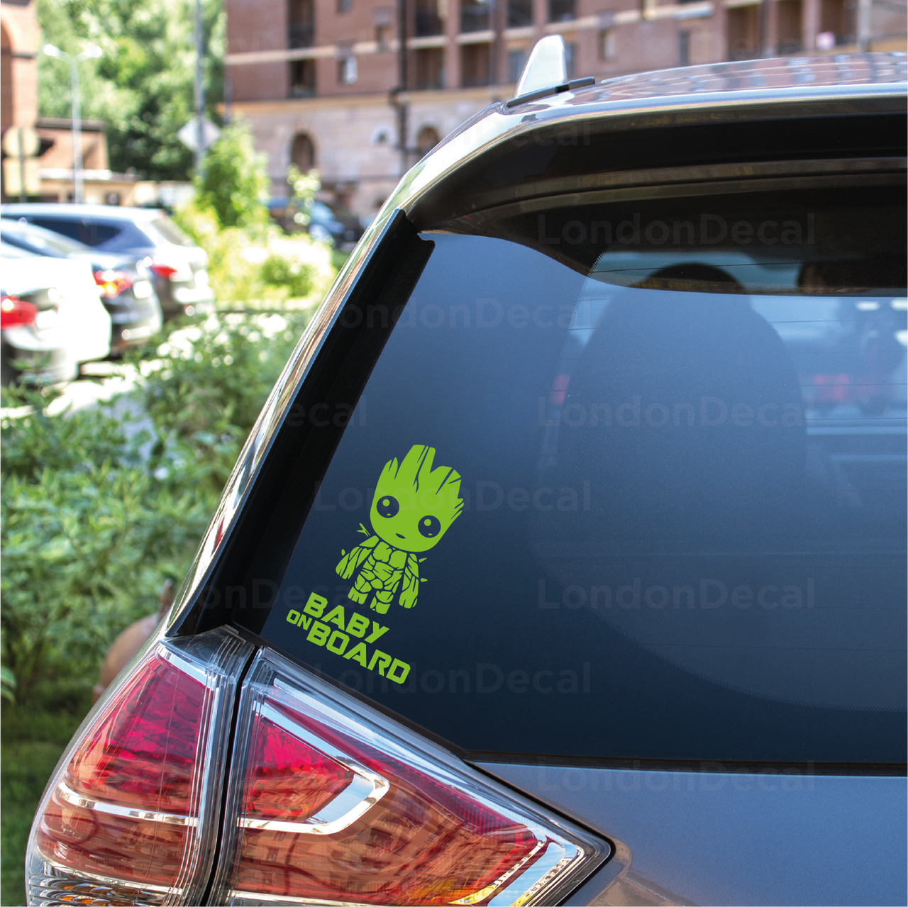 Baby On Board Car Decal - Baby Groot - Type 2