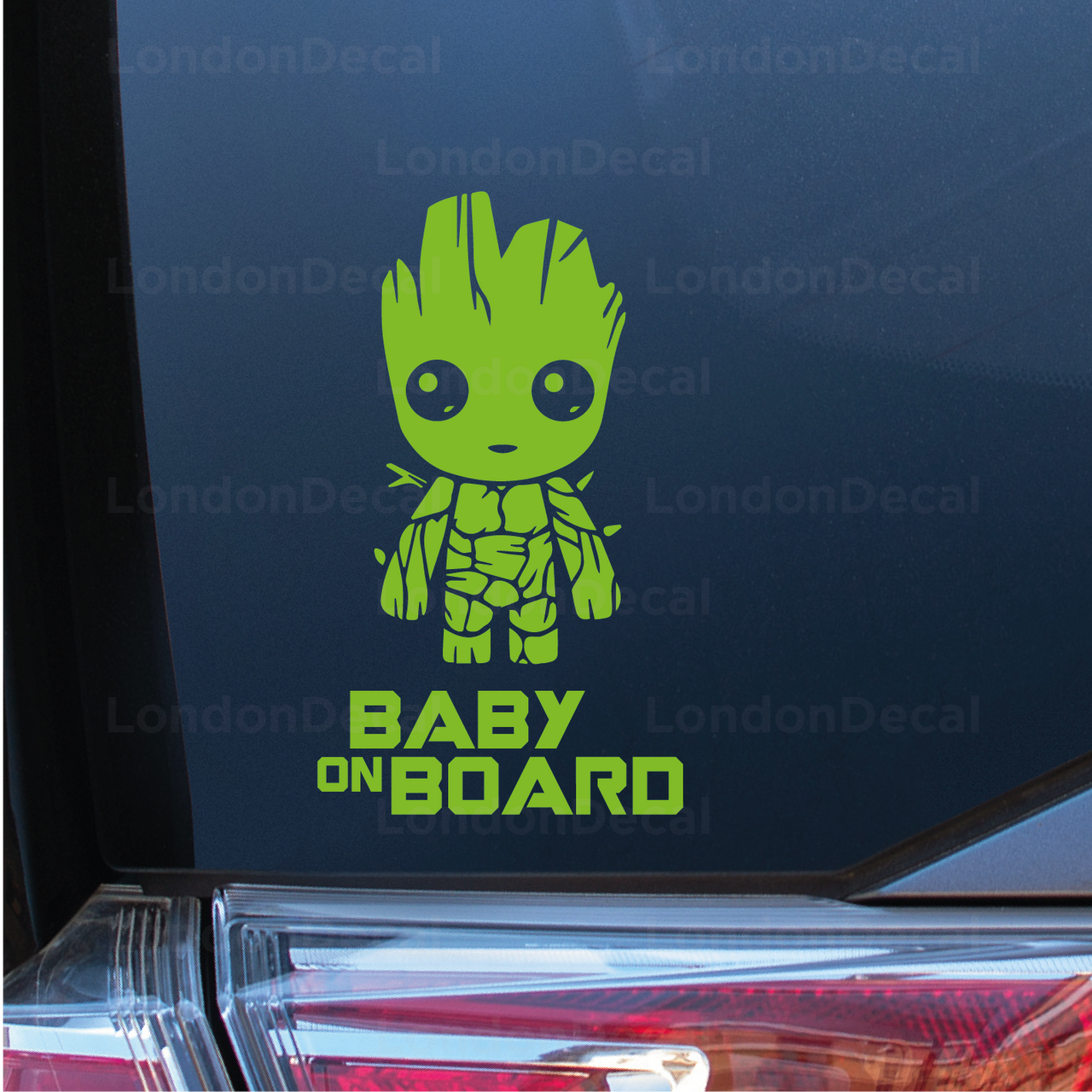 Baby On Board Car Decal - Baby Groot - Type 2
