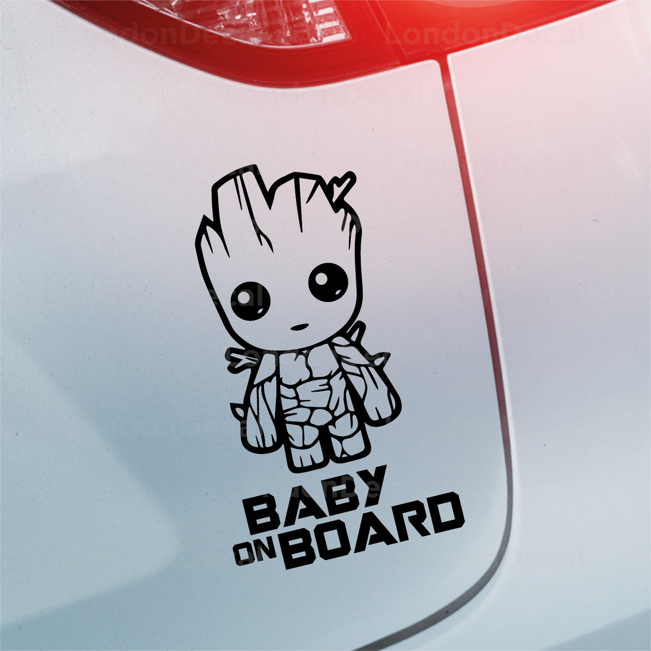 Baby On Board Car Decal - Baby Groot - Type 1
