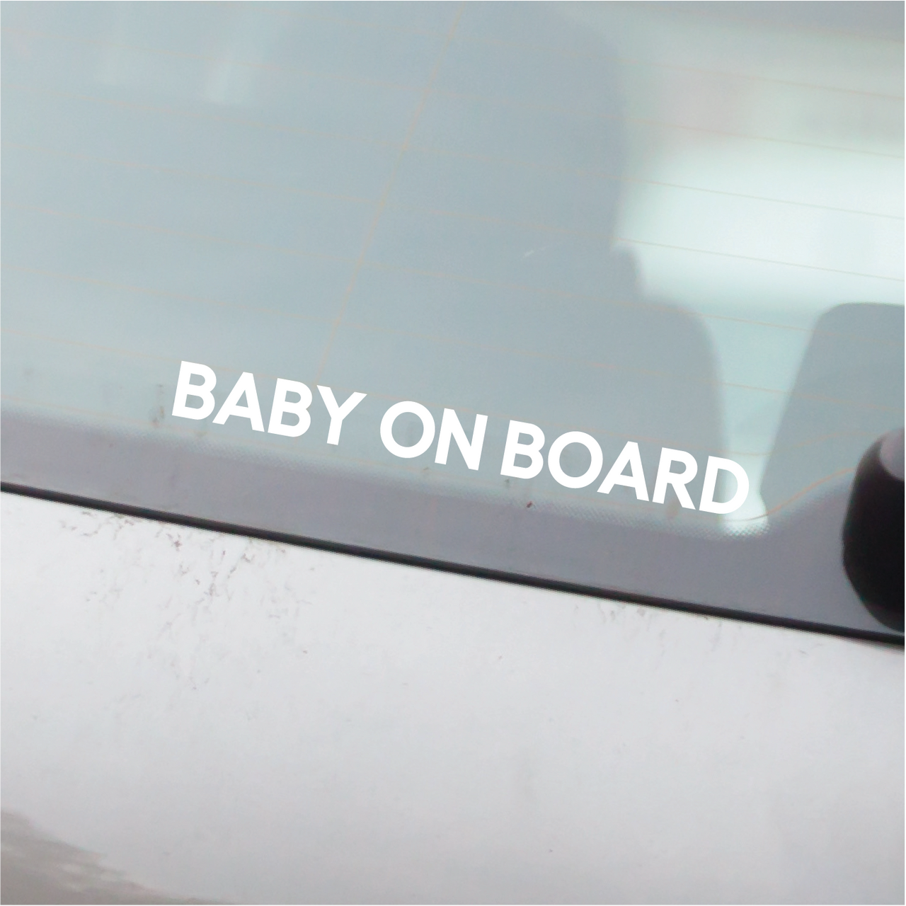 Baby on Board Car Decal - Text Only
