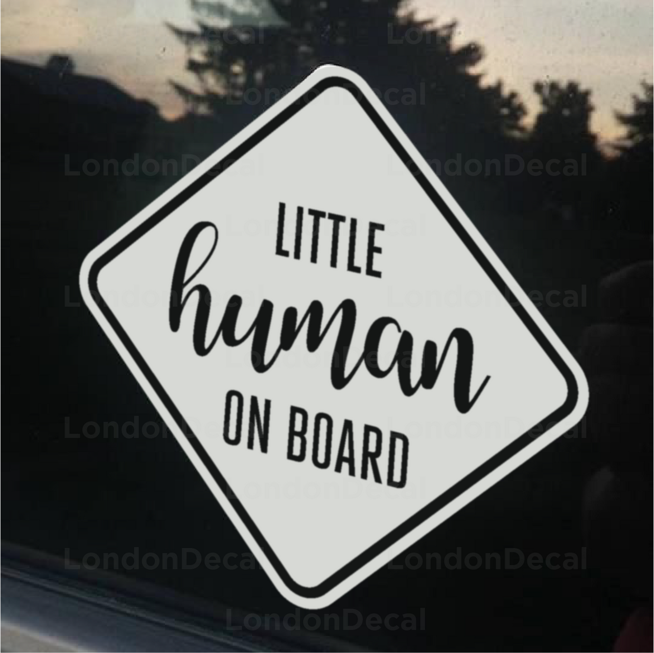 Little Human on Board Car Decal