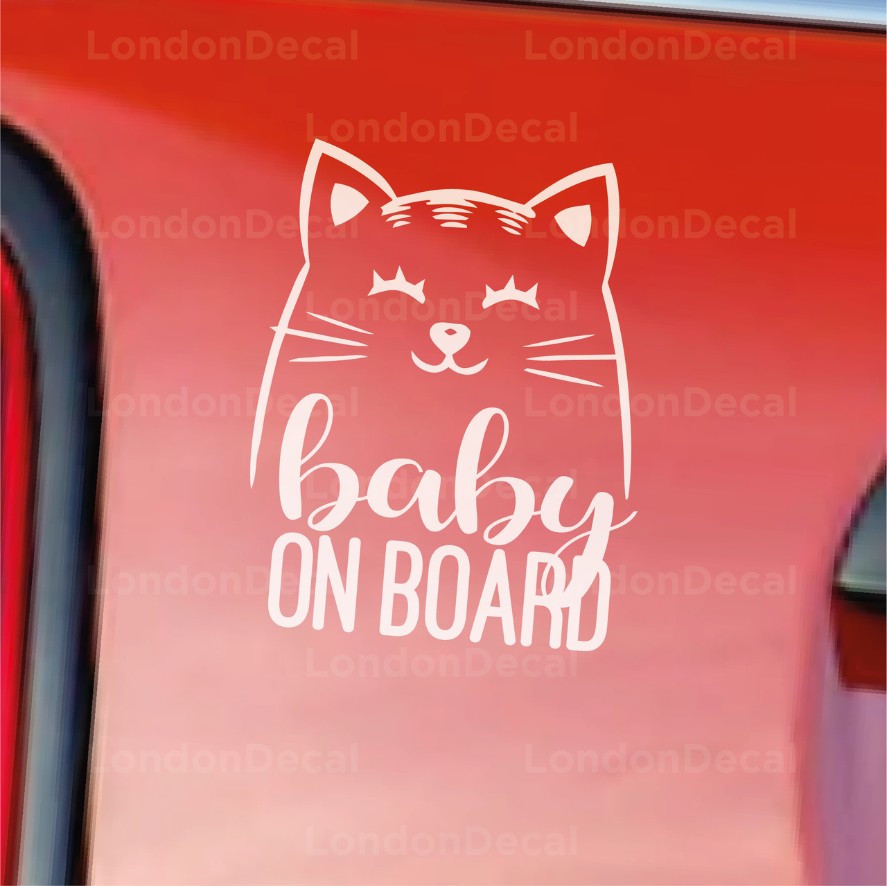 Baby On Board Character 1 Car Decal
