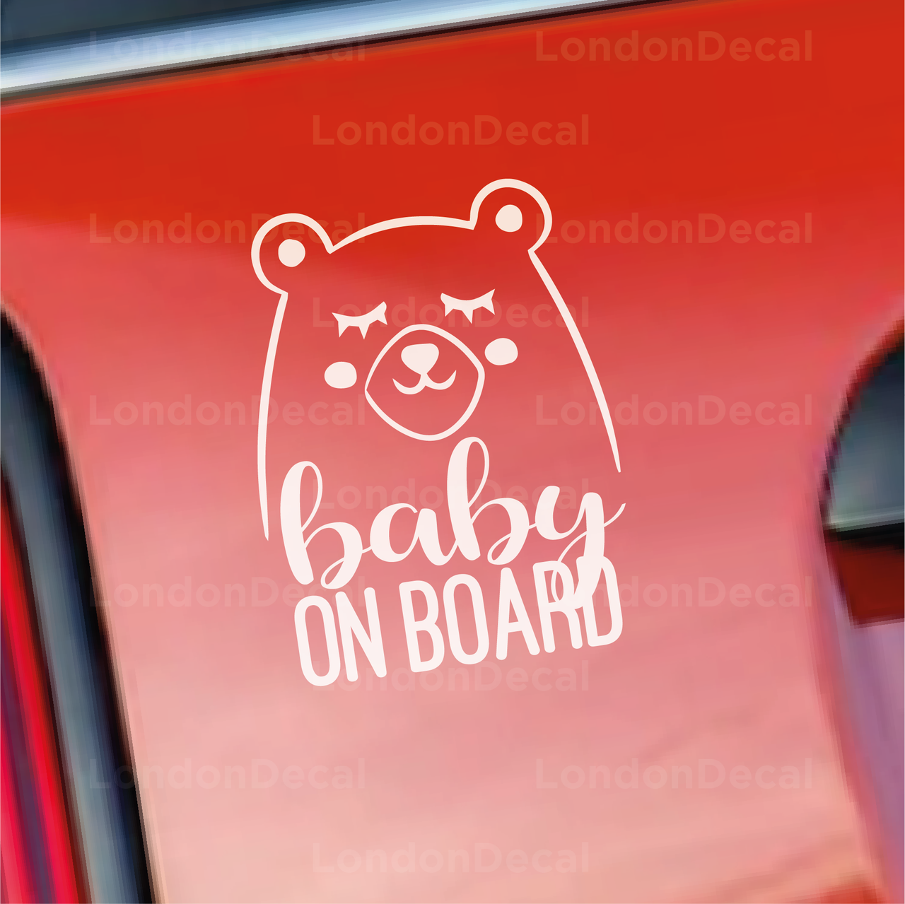 Baby On Board Character 2 Car Decal