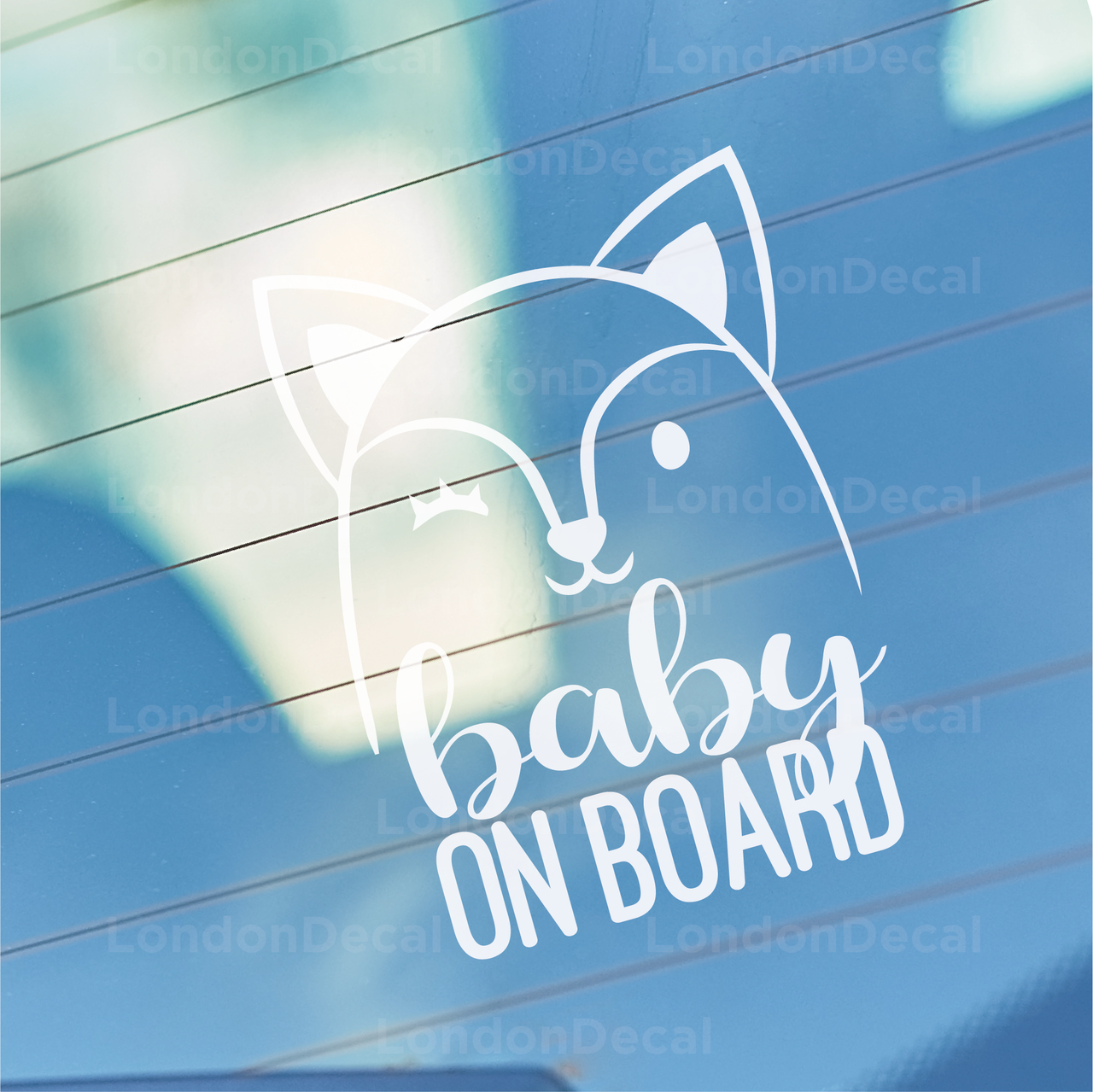 Baby On Board Character 3 Car Decal