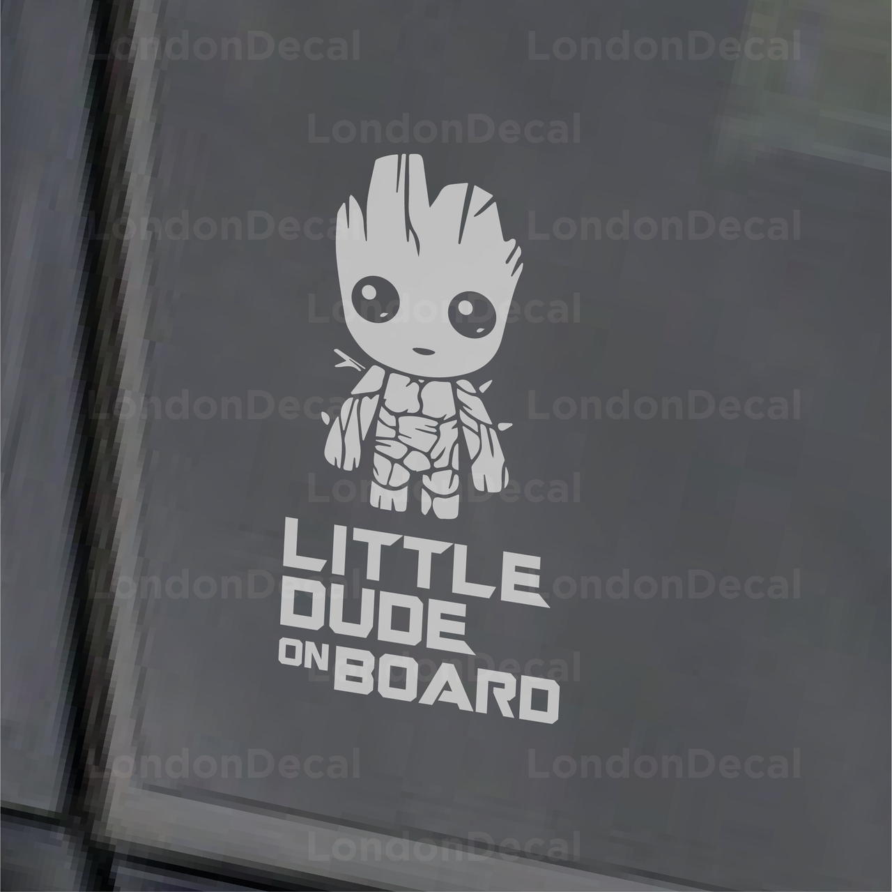 Little Dude On Board - Baby Groot - Car Decal