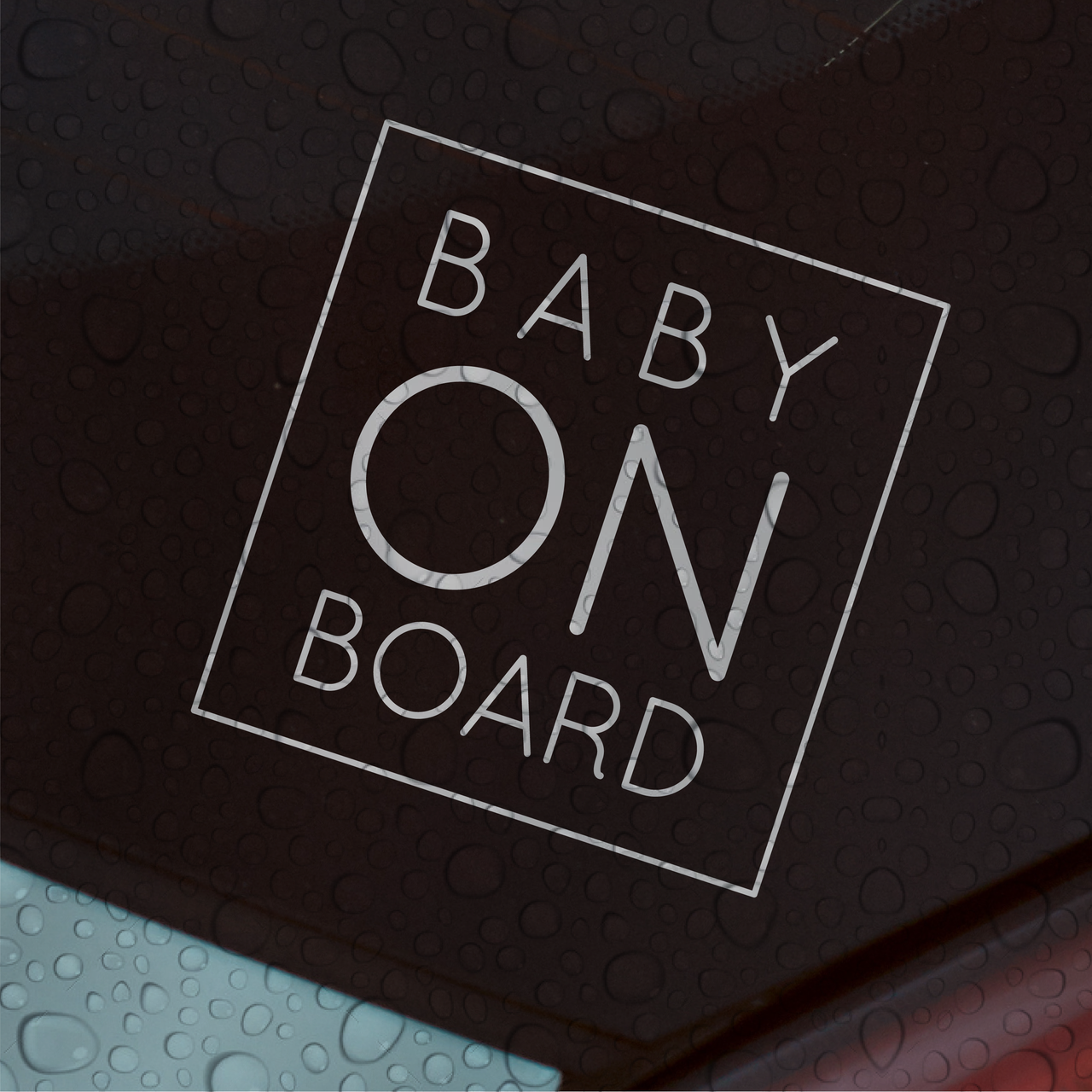 Baby On Board Car Decal - Square