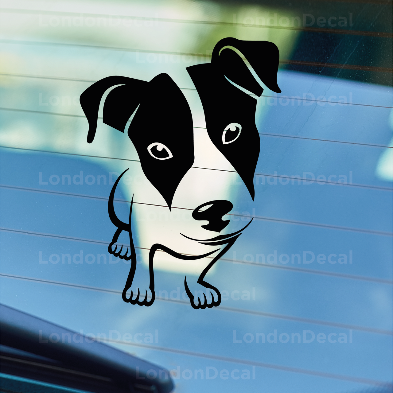 Jack Russell Terrier Dog Car Decal