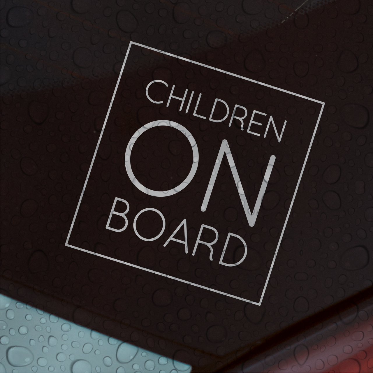 Children On Board Car Decal - Square