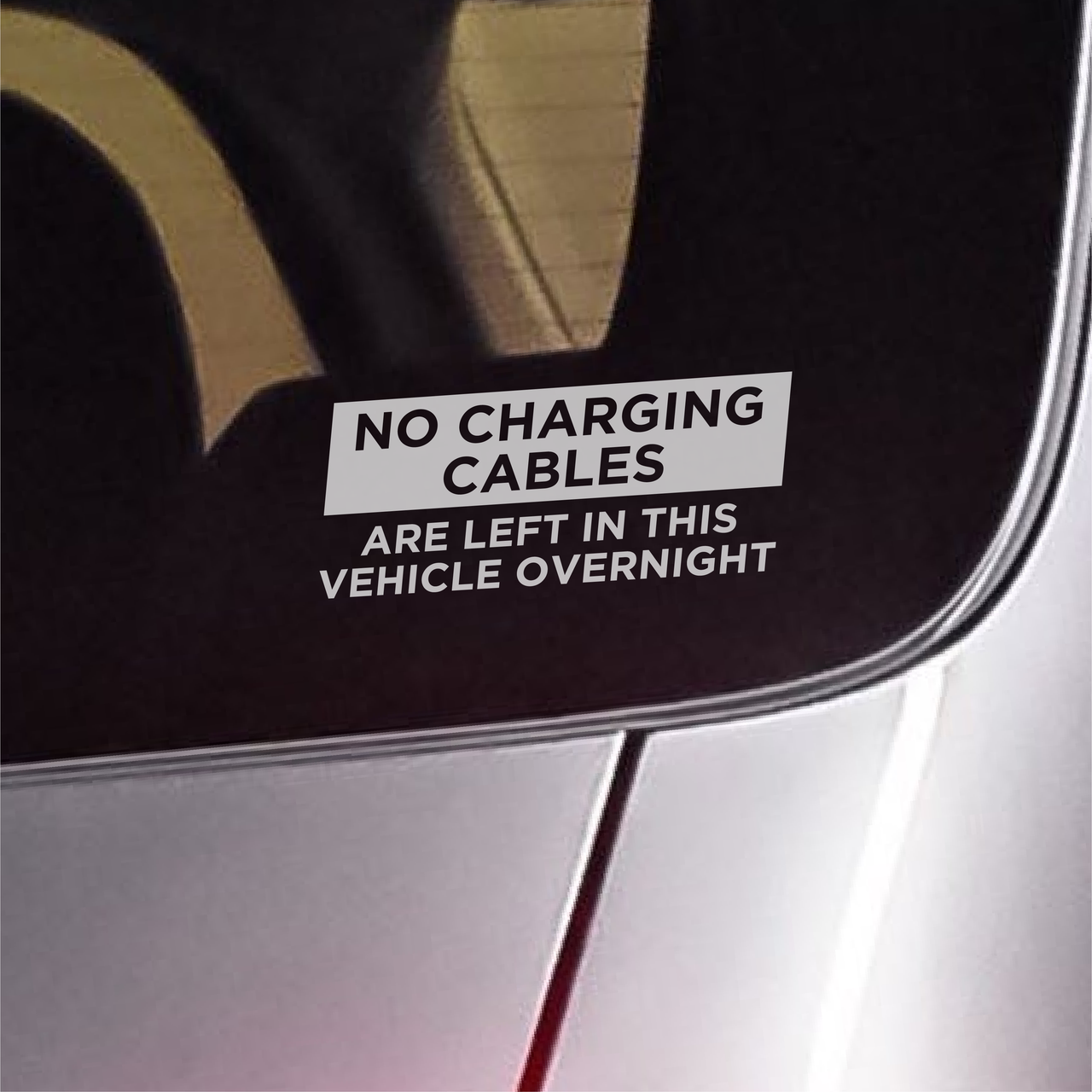 No Charging Cables Left - Vehicle Decal (Type 2)