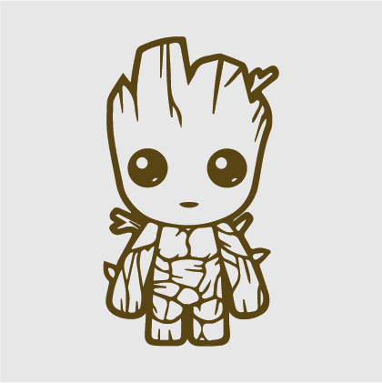 Baby Groot Decal
