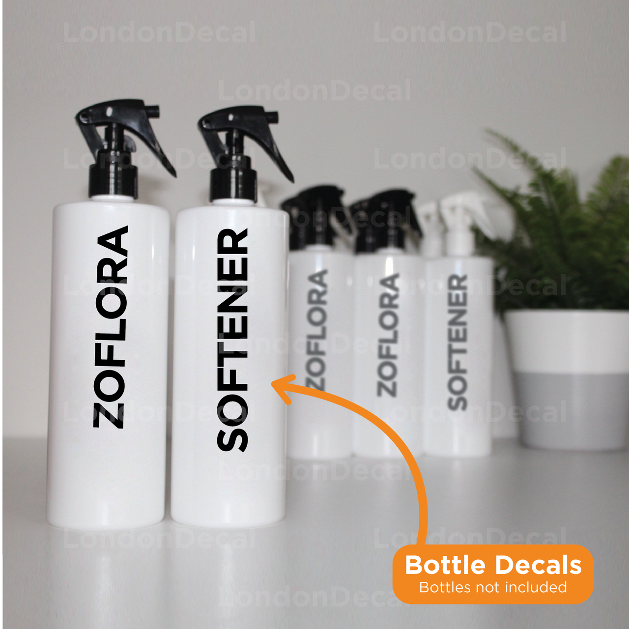 ZOFLORA AND SOFTENER - Mrs Hinch inspired spray bottle decals (Type 4)