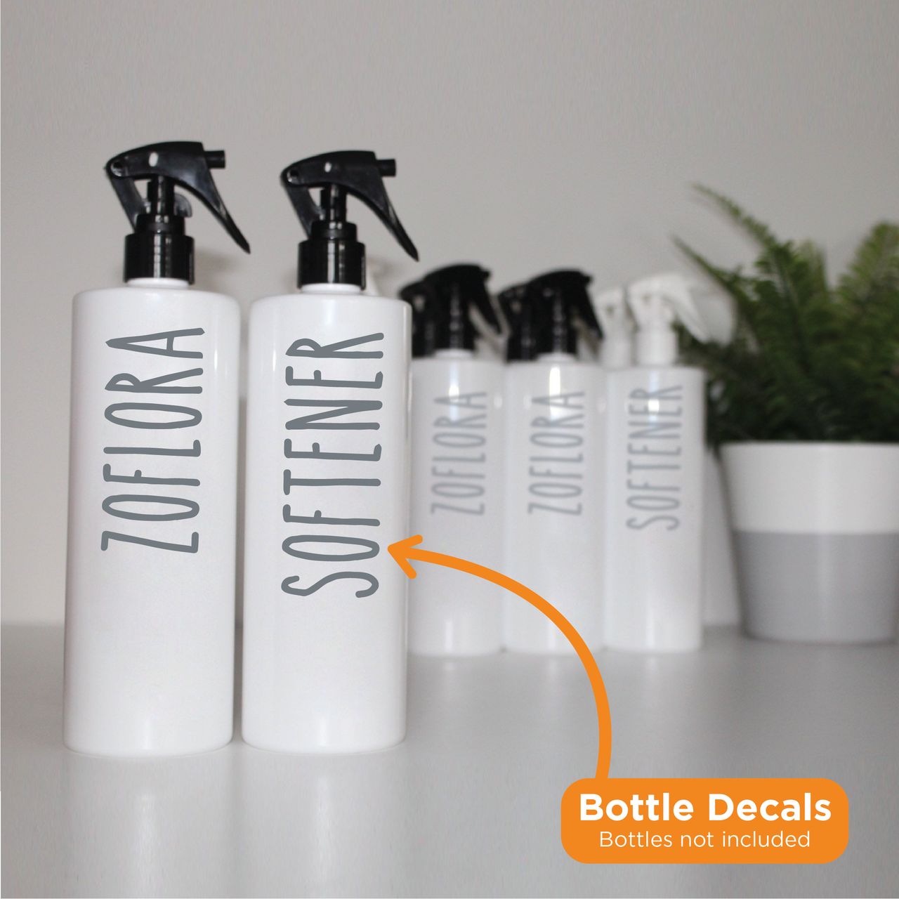ZOFLORA AND SOFTENER - Mrs Hinch inspired spray bottle decals (Type 5)