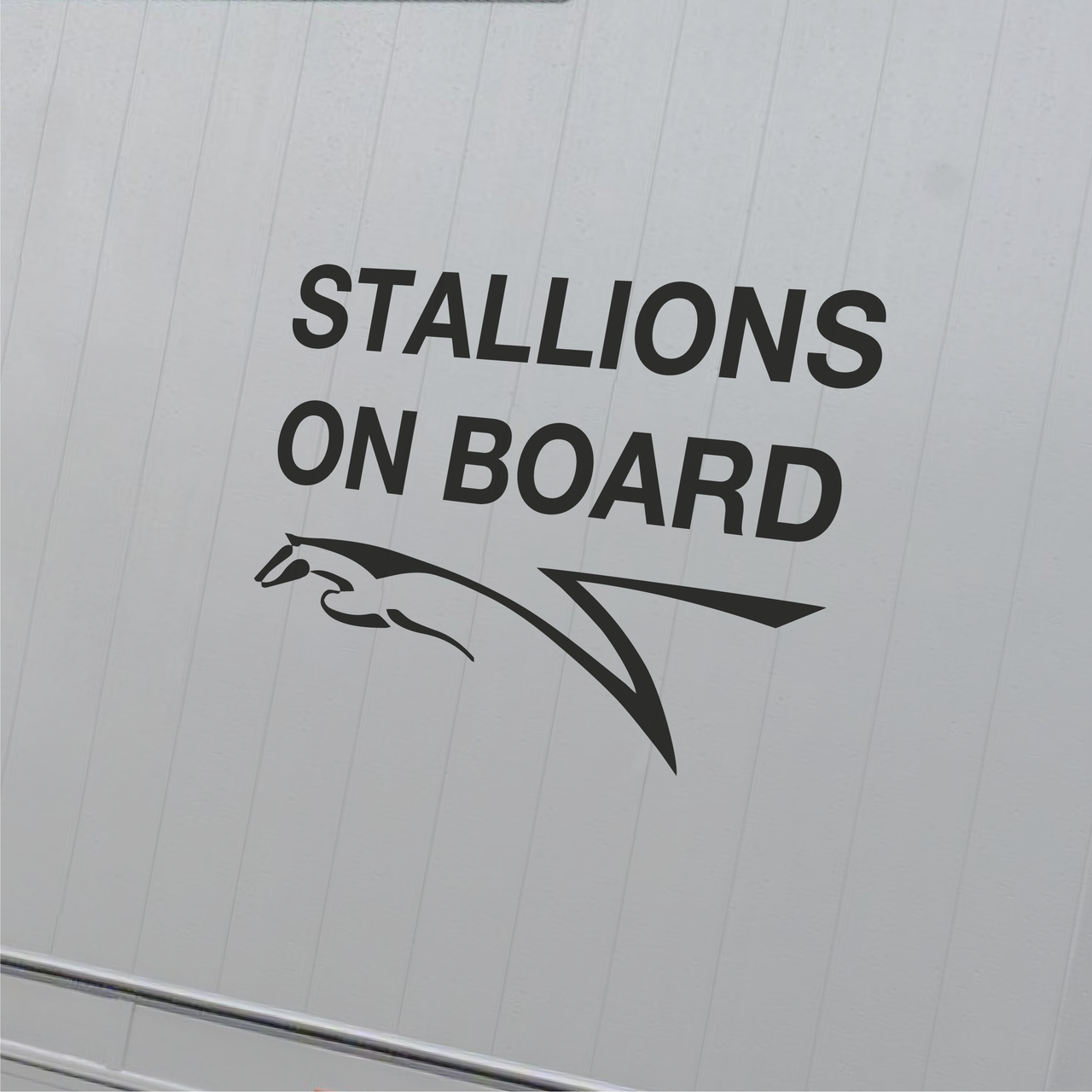 Stallions On Board - Horsebox Decal