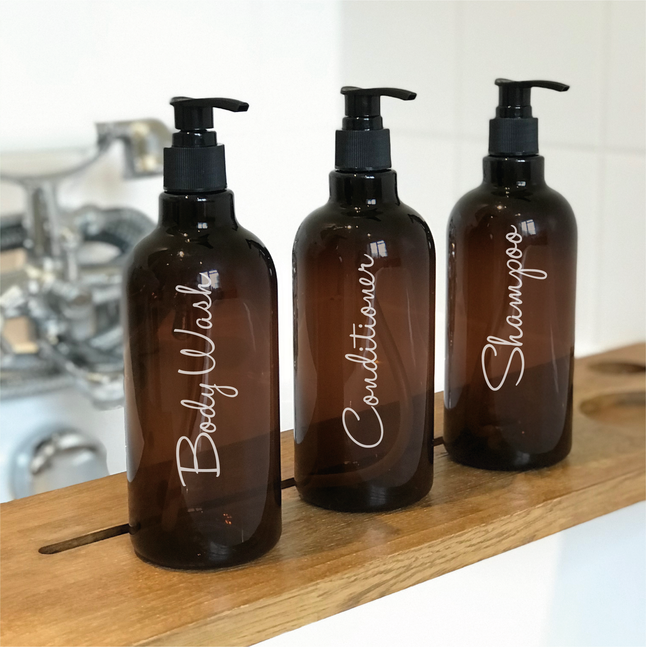 SHAMPOO, CONDITIONER AND BODY WASH - Mrs Hinch inspired bottle decal stickers