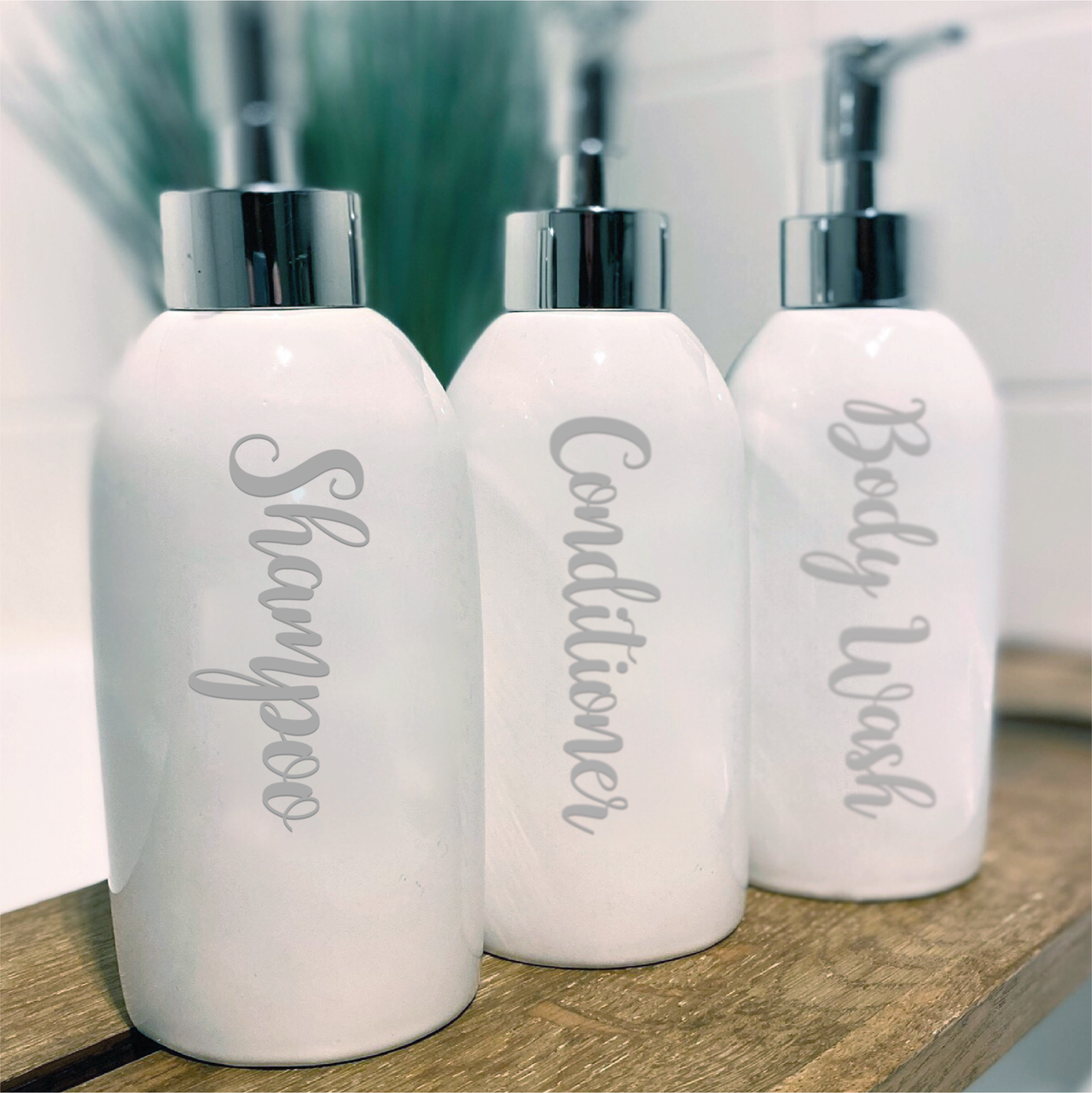 SHAMPOO, CONDITIONER AND BODY WASH - Mrs Hinch Inspired Bottle Decals (Type 3)
