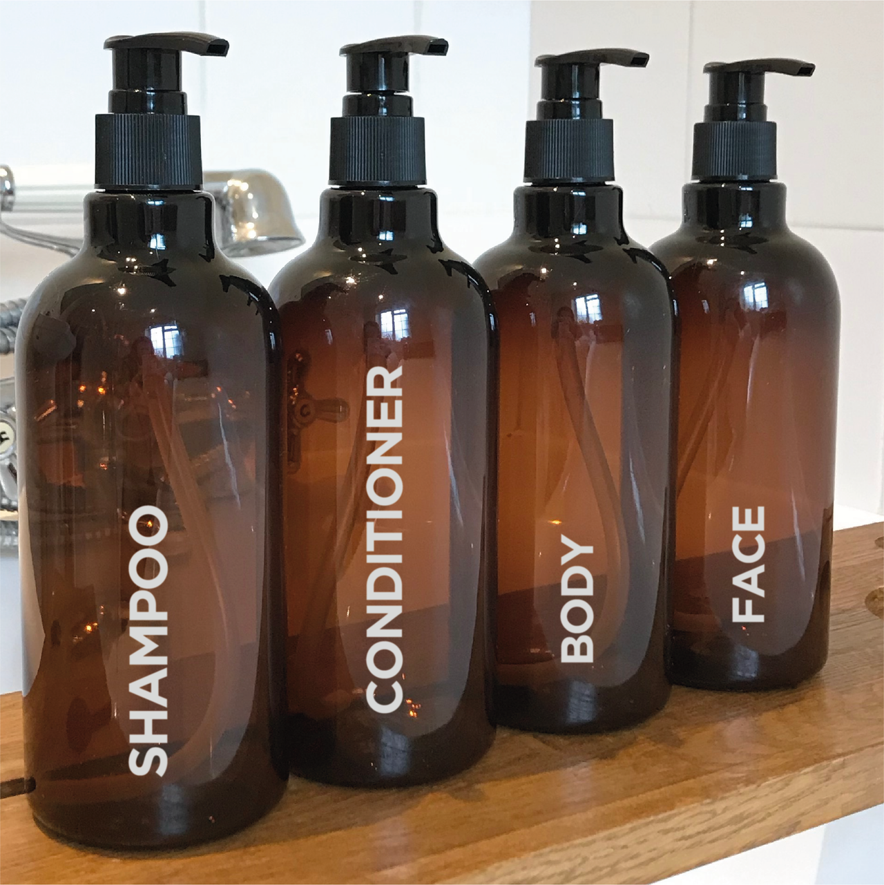 SHAMPOO, CONDITIONER, FACE AND BODY - Mrs Hinch Inspired Bottle Decals
