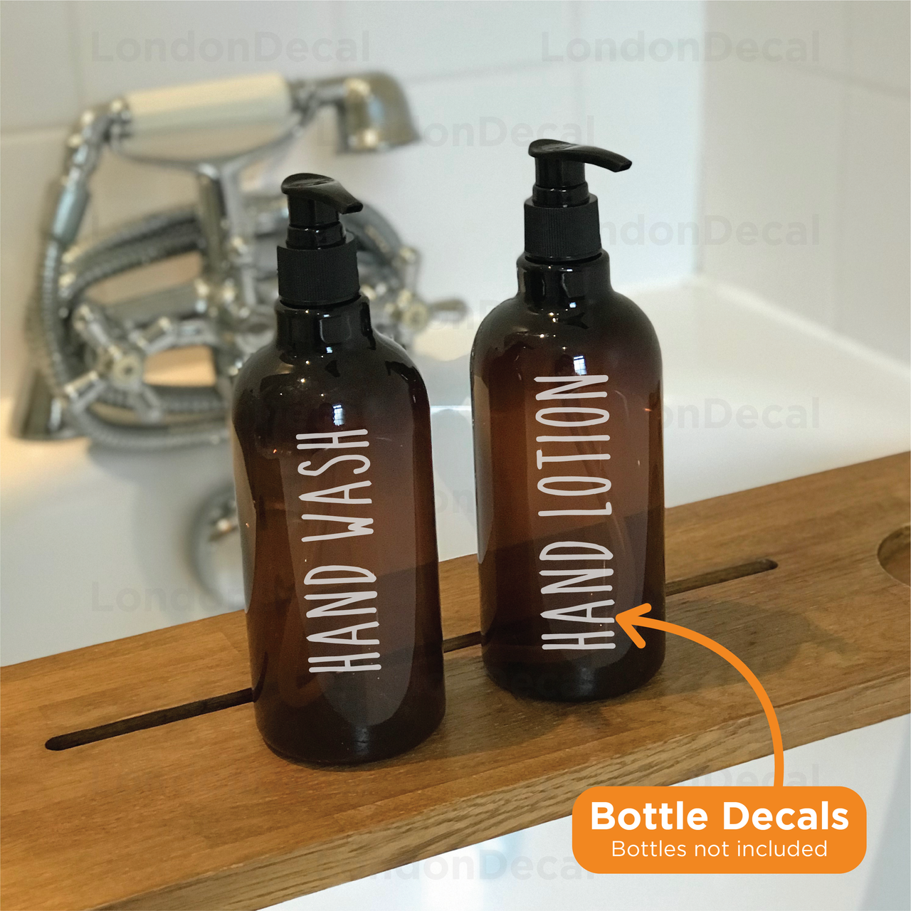 HAND WASH and HAND LOTION - Mrs Hinch inspired bottle decal stickers (Type 5)