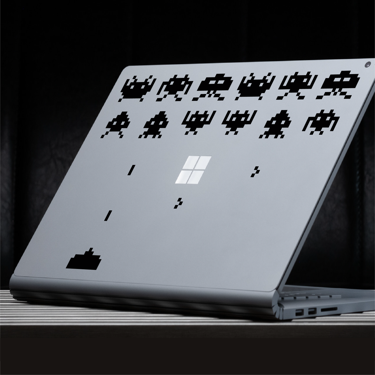 Space Invaders Laptop Decal