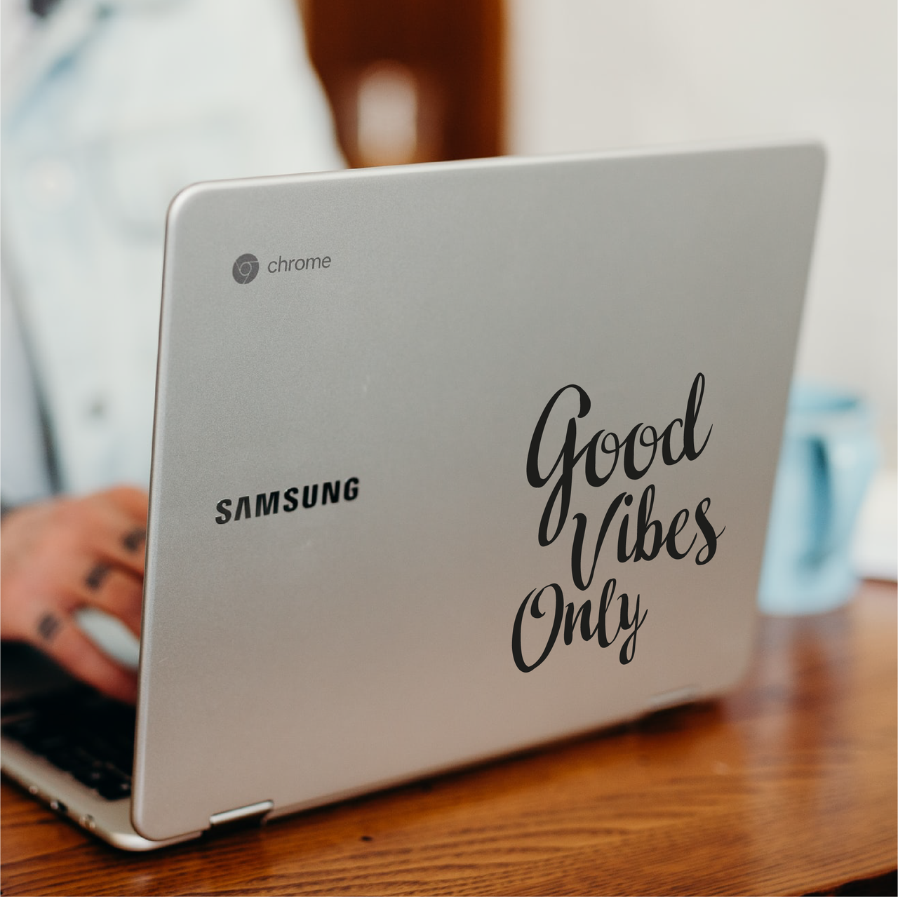 Good Vibes Only Laptop Decal