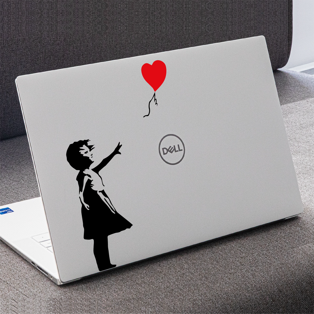 Banksy Balloon Girl Laptop Decal