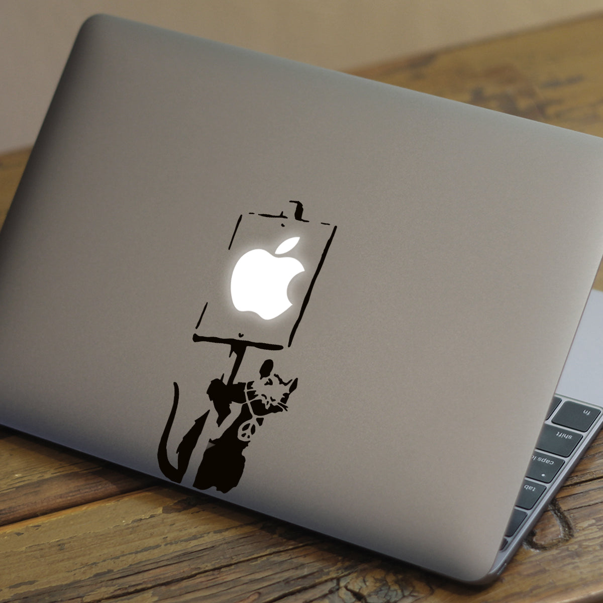 Banksy Rat Macbook Decal