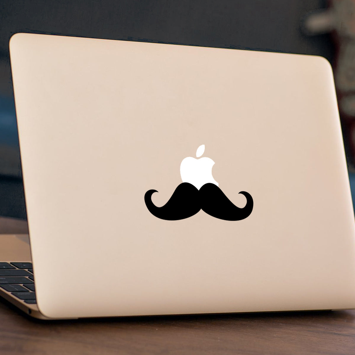 Moustache Macbook Decal