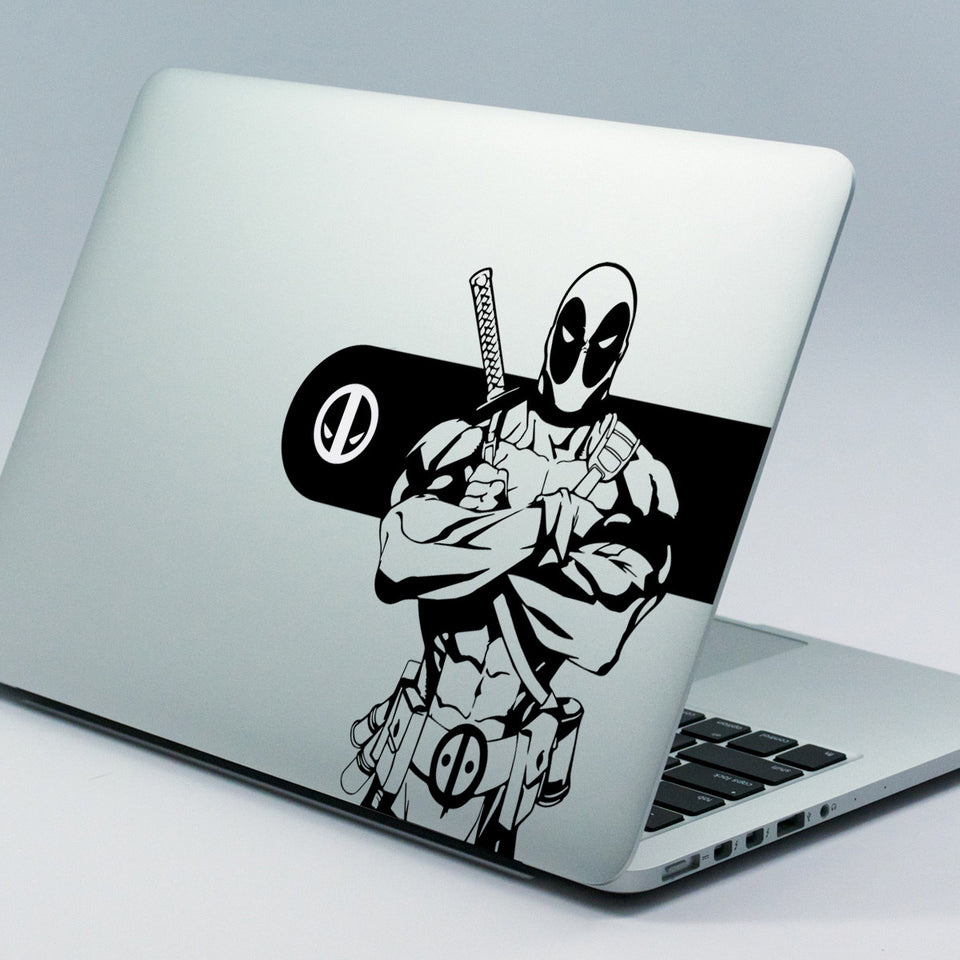decorsfuk.co Deadpool macbook sticker - decalcomanie per macbook - vinile trasparente/migliori adesivi (4.5x4.5 decorsfuk.co Deadpool macbook sticker - decalcomanie per macbook - vinile trasparente/migliori adesivi (4.5x4.5