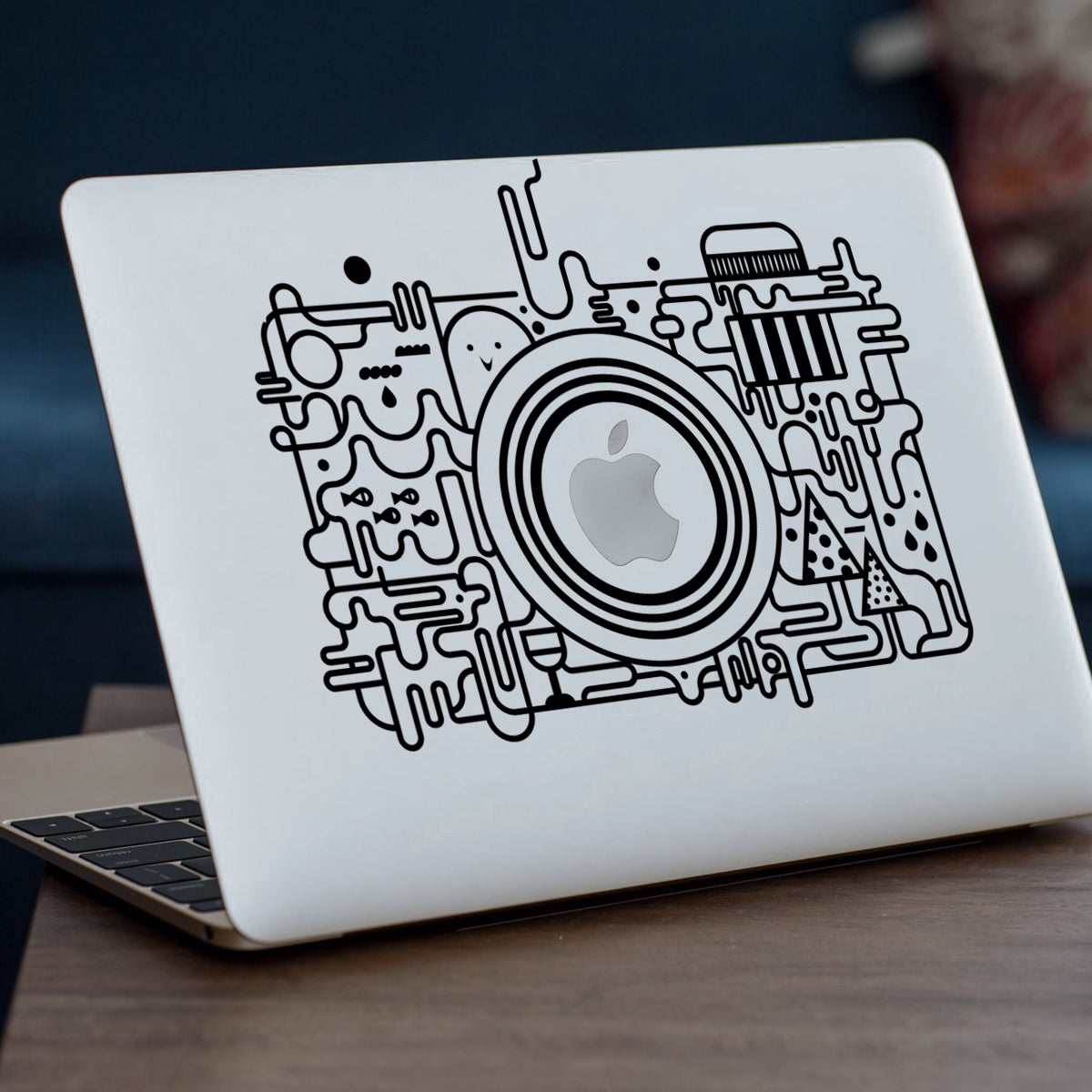Funky Camera Macbook Decal