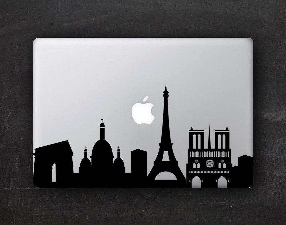 Paris Skyline Macbook Decal