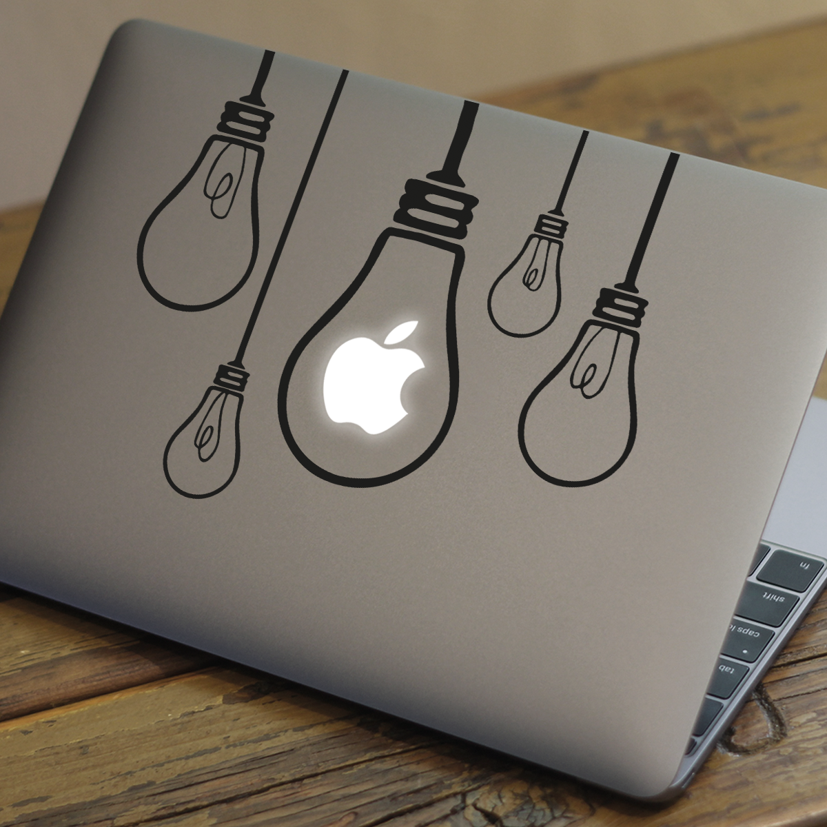 Lightbulbs Macbook Decal