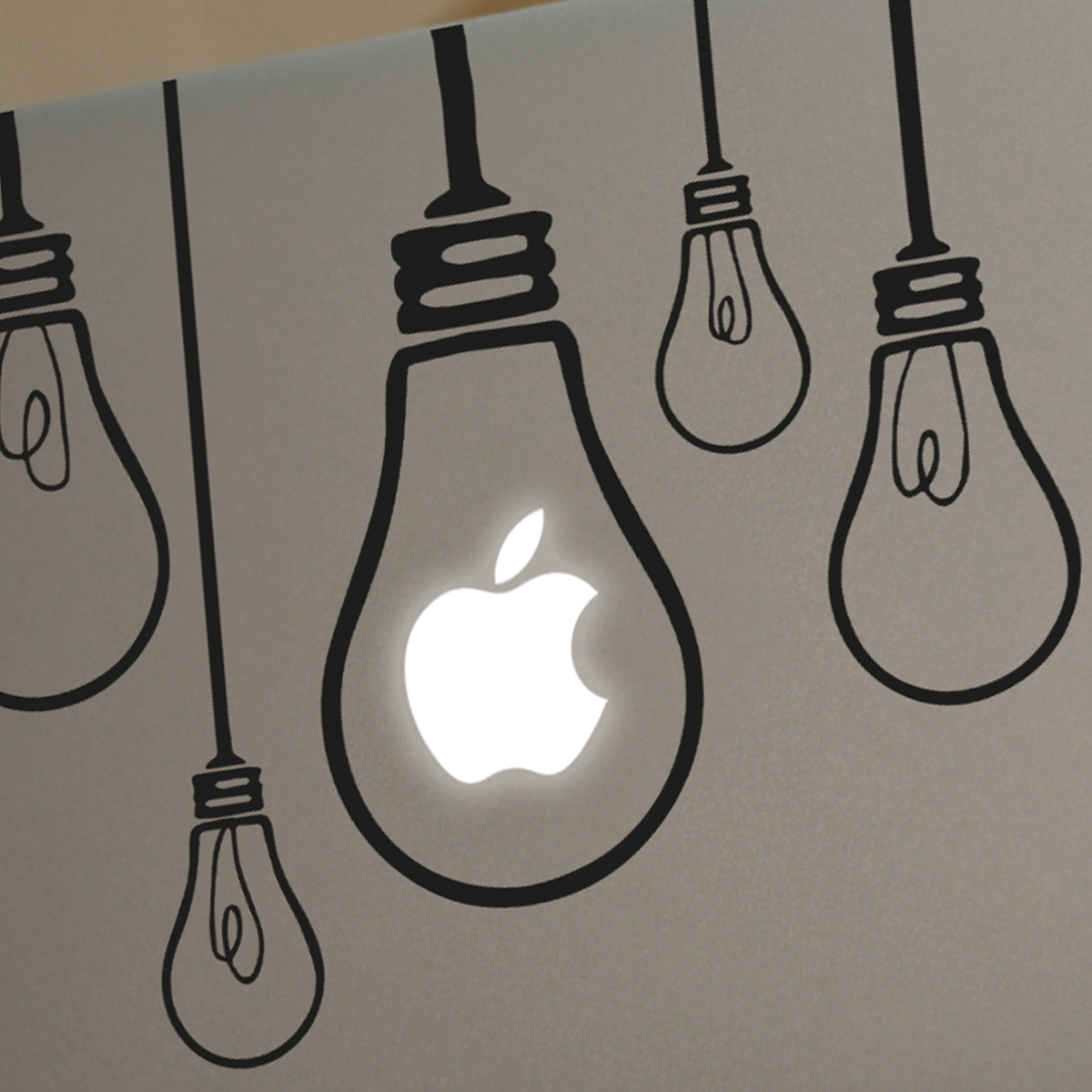 Lightbulbs Macbook Decal