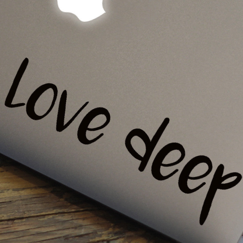 Love Deep Macbook Decal