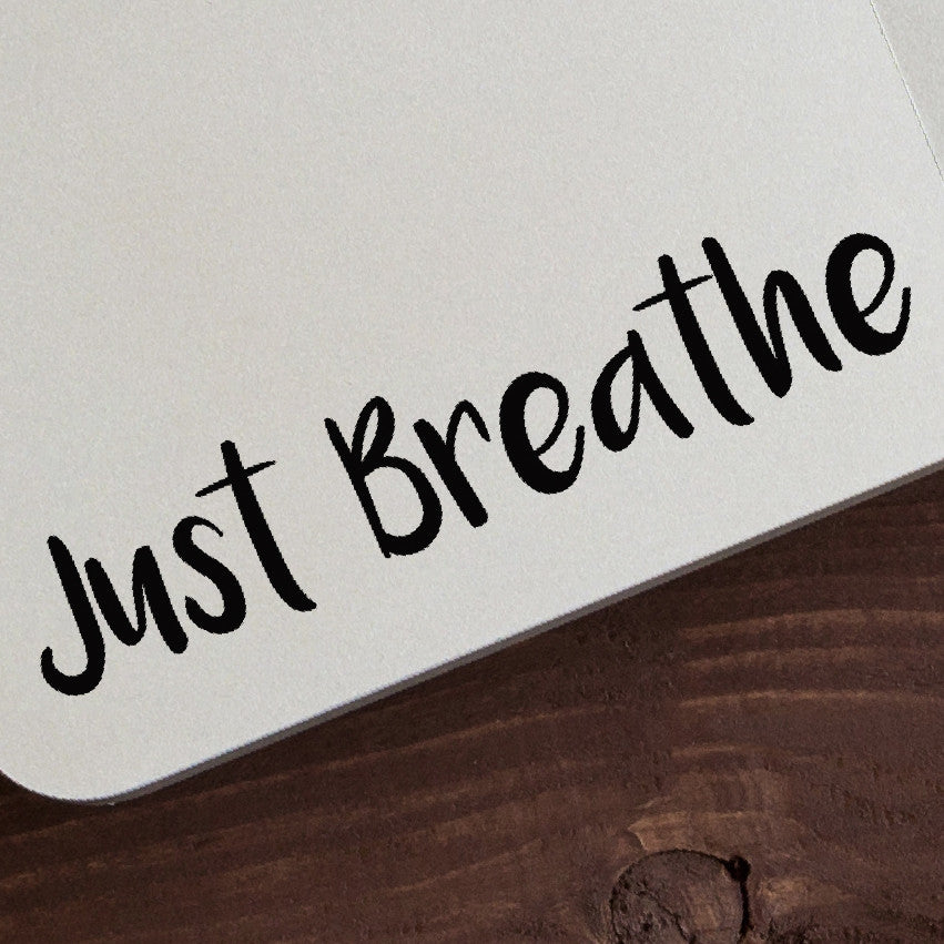 Just Breathe Macbook Decal