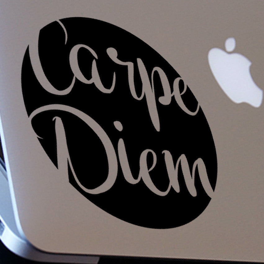 Carpe Diem Quote Macbook Decal