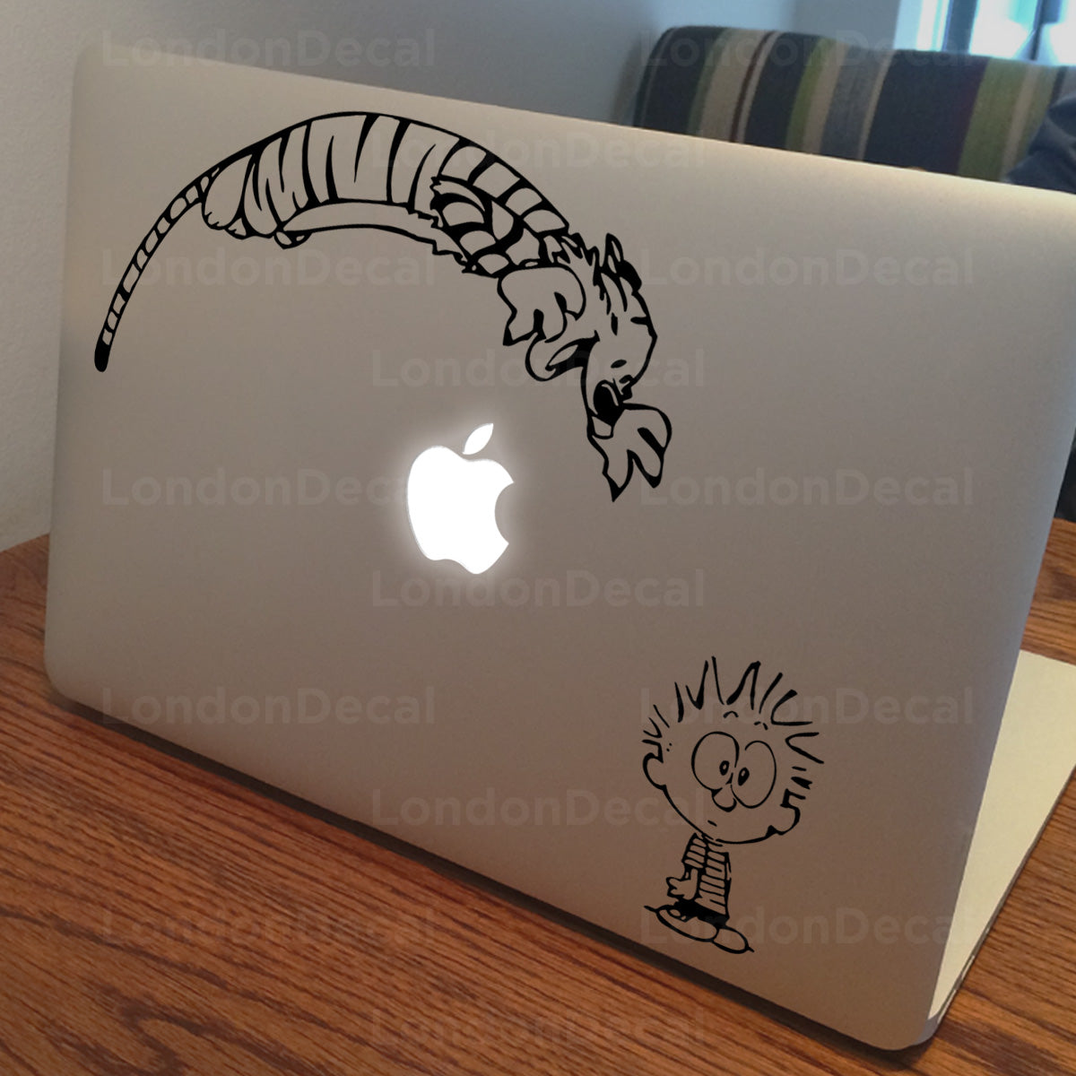 Calvin and Hobbes Macbook Decal