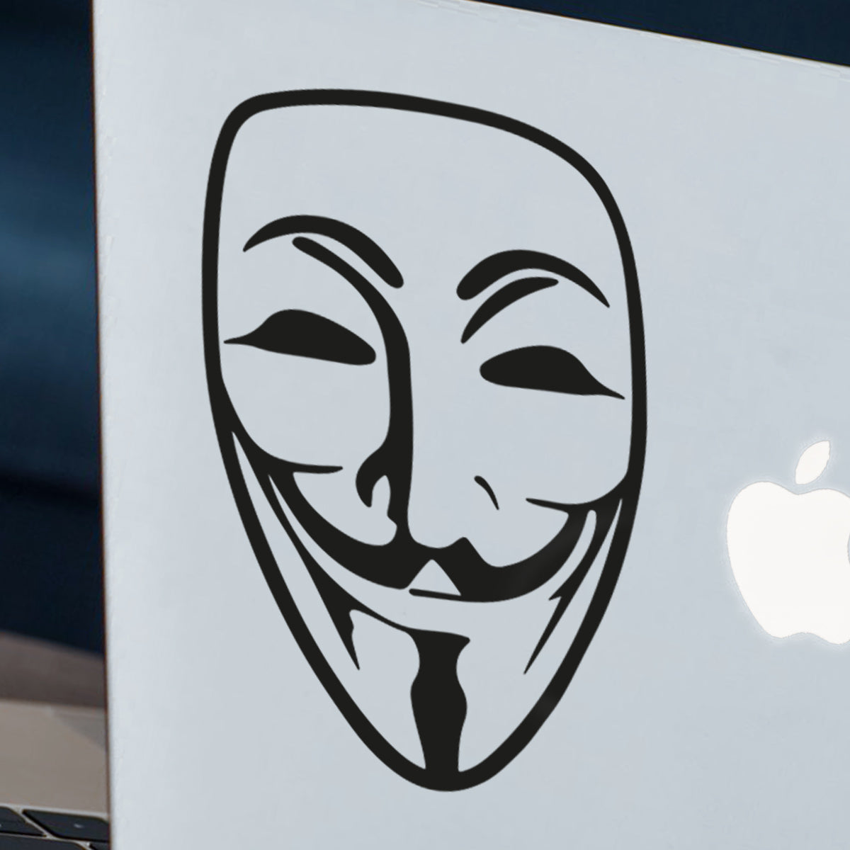 Anonymous Mask Macbook Decal